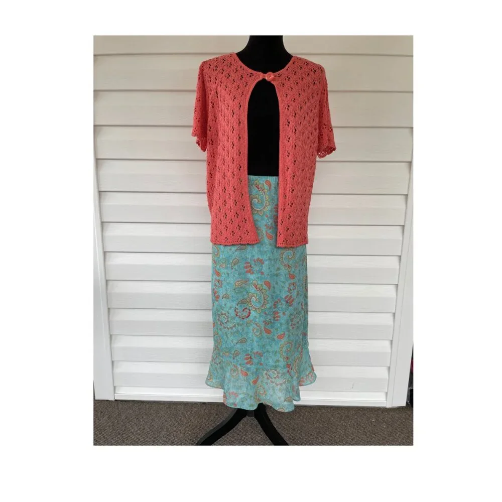 NEW CHRISTOPHER & BANKS Skirt Outfit XL - Picture 1 of 8